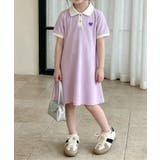 【aimoha-KIDS-】配色カラー半袖ワンピース | aimoha kids | 詳細画像3 