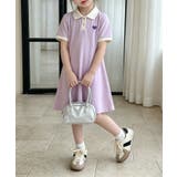 【aimoha-KIDS-】配色カラー半袖ワンピース | aimoha kids | 詳細画像7 