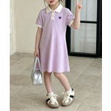 【aimoha-KIDS-】配色カラー半袖ワンピース | aimoha kids | 詳細画像8 