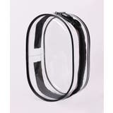 ブラック | キーホルダー付きクリアポーチ | aimoha 