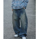 インディゴ | コクーン 古着風 デニムパンツ | HOOK