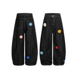 コクーン フラワーモチーフ デニムパンツ | HOOK | 詳細画像5 