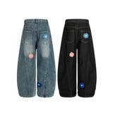 コクーン フラワーモチーフ デニムパンツ | HOOK | 詳細画像2 