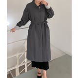 【BANICO】袖ストライプ ロングシャツコート | aimoha  | 詳細画像13 