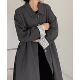 【BANICO】袖ストライプ ロングシャツコート | aimoha  | 詳細画像14 