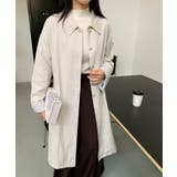 【BANICO】袖ストライプ ロングシャツコート | aimoha  | 詳細画像4 