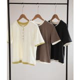 バイカラーヘンリーTシャツ | aimoha  | 詳細画像26 