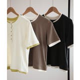 バイカラーヘンリーTシャツ | aimoha  | 詳細画像25 
