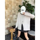 フロントスリットデザインTシャツ ロンT カットソー | aimoha  | 詳細画像7 