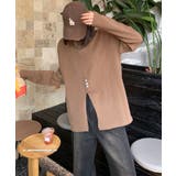 コーヒー | フロントスリットデザインTシャツ ロンT カットソー | aimoha 