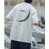 ホワイト | HOOK 三日月プリントTEE カジュアル | HOOK