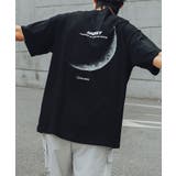 ブラック | HOOK 三日月プリントTEE カジュアル | HOOK