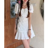 Jasmine Grandiflorum【Jasmine】フリルスクエアネック半… | aimoha  | 詳細画像7 