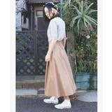 綿ツイル釦フレアロングスカート | aimoha  | 詳細画像3 