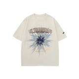 アイボリー | 個性派抽象画プリント半袖ビッグTシャツ 韓国ファッション ストリート系 | HOOK
