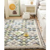 グレー | コットンキルティングふわふわフロアマット ラグ おしゃれ | aimoha 