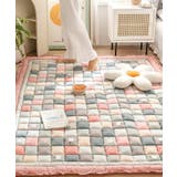 ライトピンク | コットンキルティングふわふわフロアマット ラグ おしゃれ | aimoha 