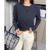 aimoha - select -/ヘンリーネックリブトップス | aimoha  | 詳細画像2 