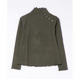 aimoha   select  ショルダーボタンリブメロウハイネックトップス | aimoha  | 詳細画像6 