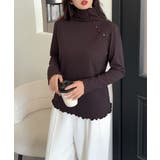 コーヒー | aimoha   select  ショルダーボタンリブメロウハイネックトップス | aimoha 