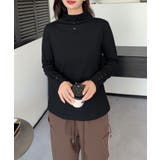 ボタン付きハイネックトップス | aimoha | 詳細画像12