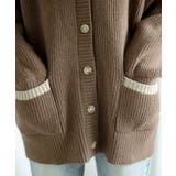 【smore】Bicolor knit cardigan | aimoha  | 詳細画像9 