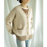 【smore】Bicolor knit cardigan | aimoha  | 詳細画像12 