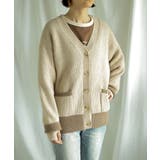 【smore】Bicolor knit cardigan | aimoha  | 詳細画像13 