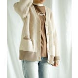 【smore】Bicolor knit cardigan | aimoha  | 詳細画像22 