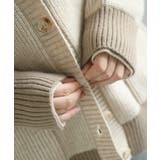 【smore】Bicolor knit cardigan | aimoha  | 詳細画像25 