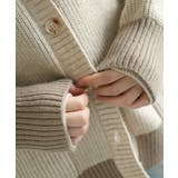 【smore】Bicolor knit cardigan | aimoha  | 詳細画像26 