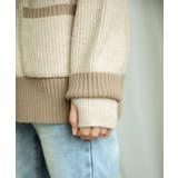 【smore】Bicolor knit cardigan | aimoha  | 詳細画像28 