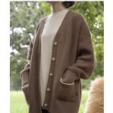 【smore】Bicolor knit cardigan | aimoha  | 詳細画像30 