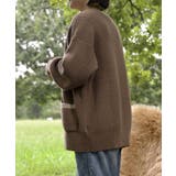 【smore】Bicolor knit cardigan | aimoha  | 詳細画像31 