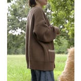 【smore】Bicolor knit cardigan | aimoha  | 詳細画像33 