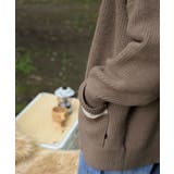 【smore】Bicolor knit cardigan | aimoha  | 詳細画像34 