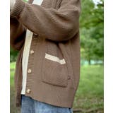 【smore】Bicolor knit cardigan | aimoha  | 詳細画像35 