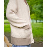 【smore】Bicolor knit cardigan | aimoha  | 詳細画像37 