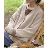 【smore】Bicolor knit cardigan | aimoha  | 詳細画像44 