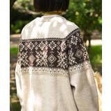 ベージュ | 【smore】S'more nordic sweater【AW】 | aimoha 