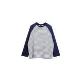 【smore】Raglan sleeve border L/S T-shirt | aimoha men | 詳細画像1 