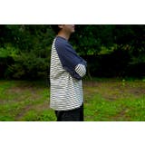 【smore】Raglan sleeve border L/S T-shirt | aimoha men | 詳細画像38 