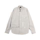 【smore】Stripe pocket l/s shirt | aimoha men | 詳細画像19