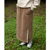 ブラウン | 【smore】Brushed lining sweat | aimoha 