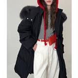 ふわふわフォックスファーフードロングダウン | aimoha | 詳細画像1