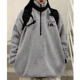 グレー | オリジナルハーフジップボアプルオーバー【AW】 | aimoha