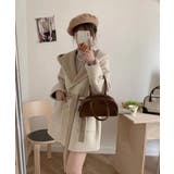 コントラストステッチ ショールカラーダブルウールコート【AW】 | DECADECLASSIC | 詳細画像5
