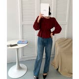 【BANICO】ウエストギャザー フリル袖 シャツブラウス | aimoha | 詳細画像21