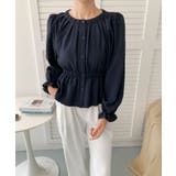 【BANICO】ウエストギャザー フリル袖 シャツブラウス | aimoha | 詳細画像13