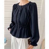 【BANICO】ウエストギャザー フリル袖 シャツブラウス | aimoha | 詳細画像10